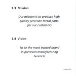 HL Mission & Vission precision manufacturing