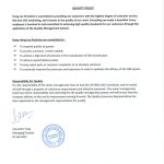 HL Quality Policy precision manufacturing